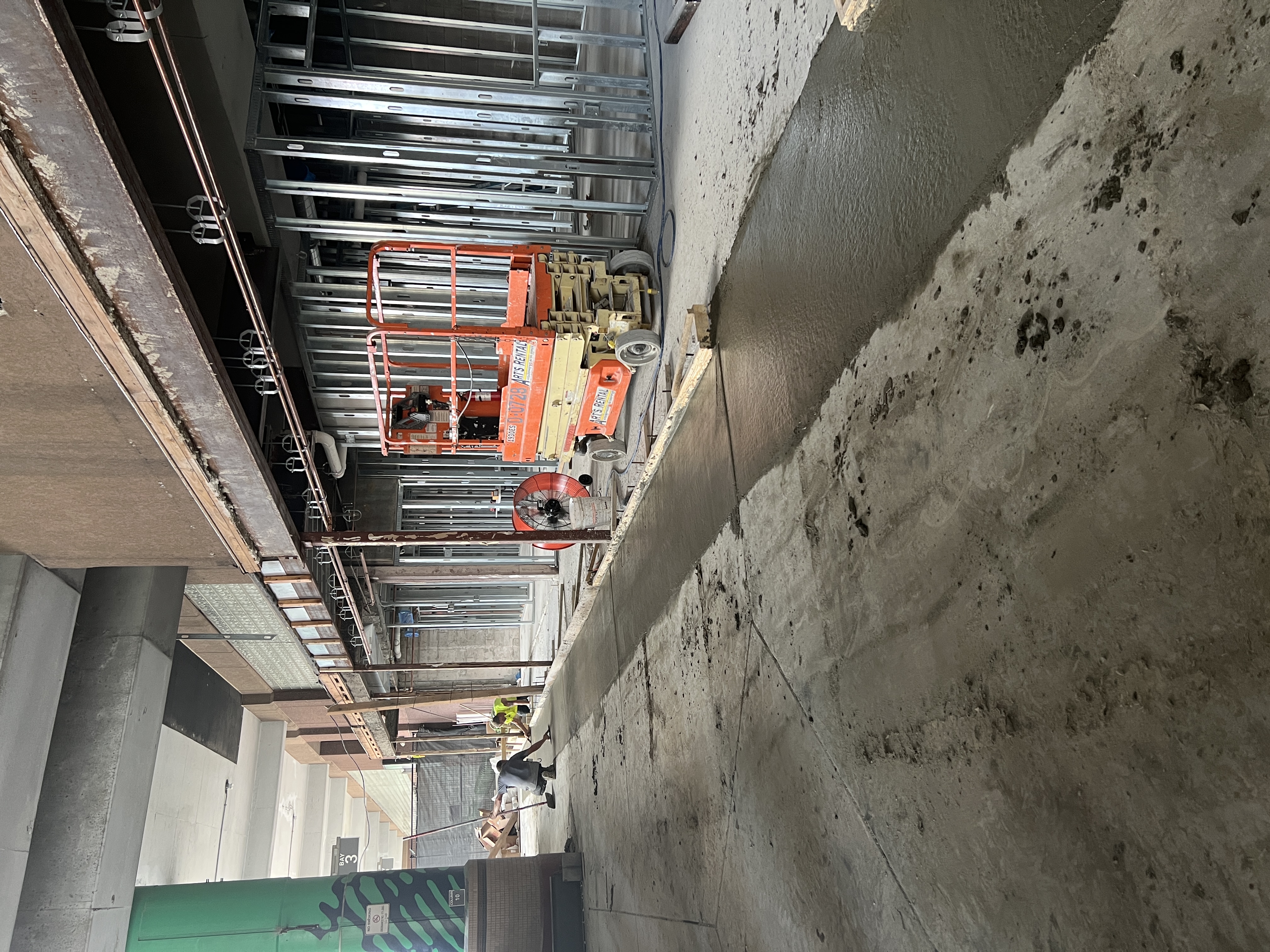 Lextran Transit Center Renovation - Concrete Install