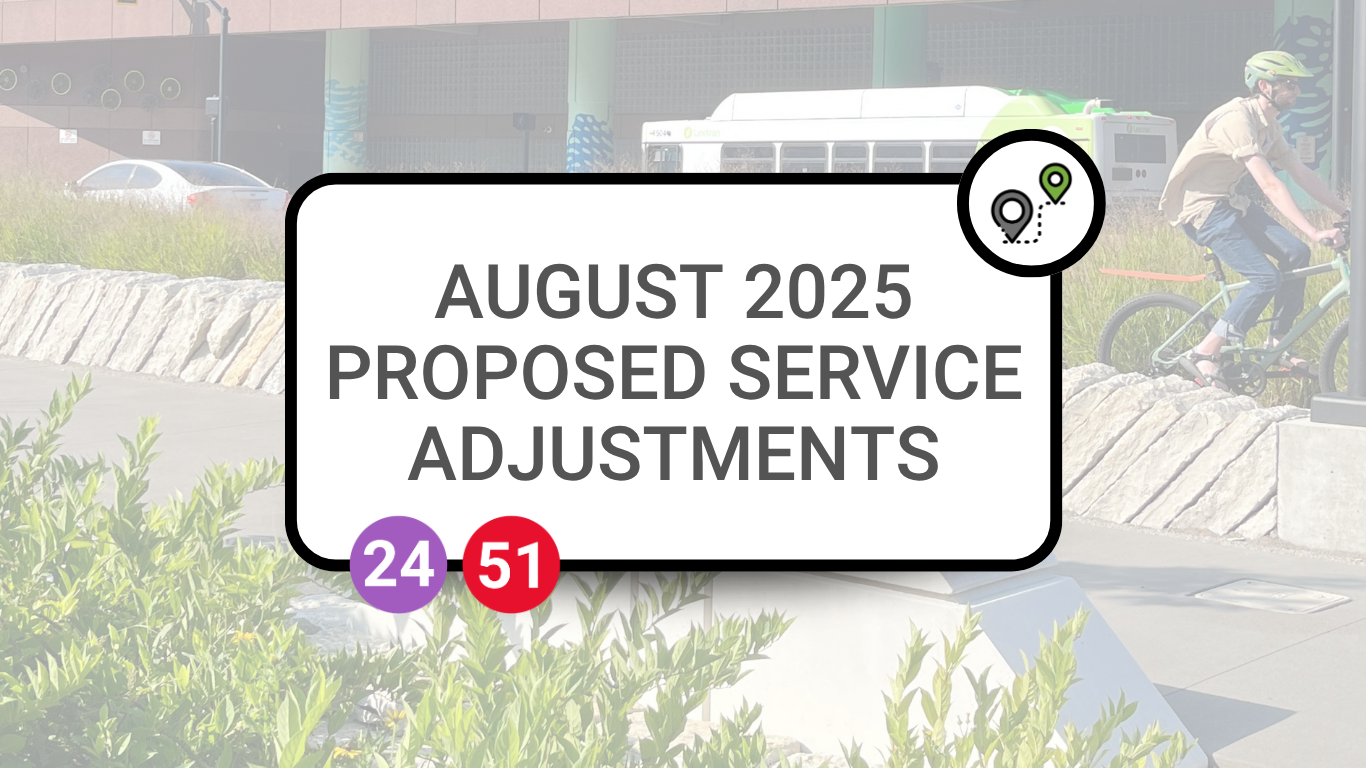 August 2025 Proposed Service Adjustments